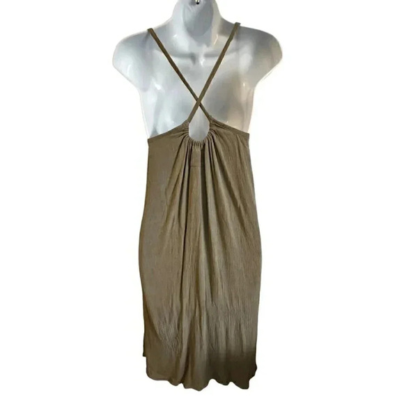 Tonlé taupe dress women's xs summer dress - Picture 3 of 10